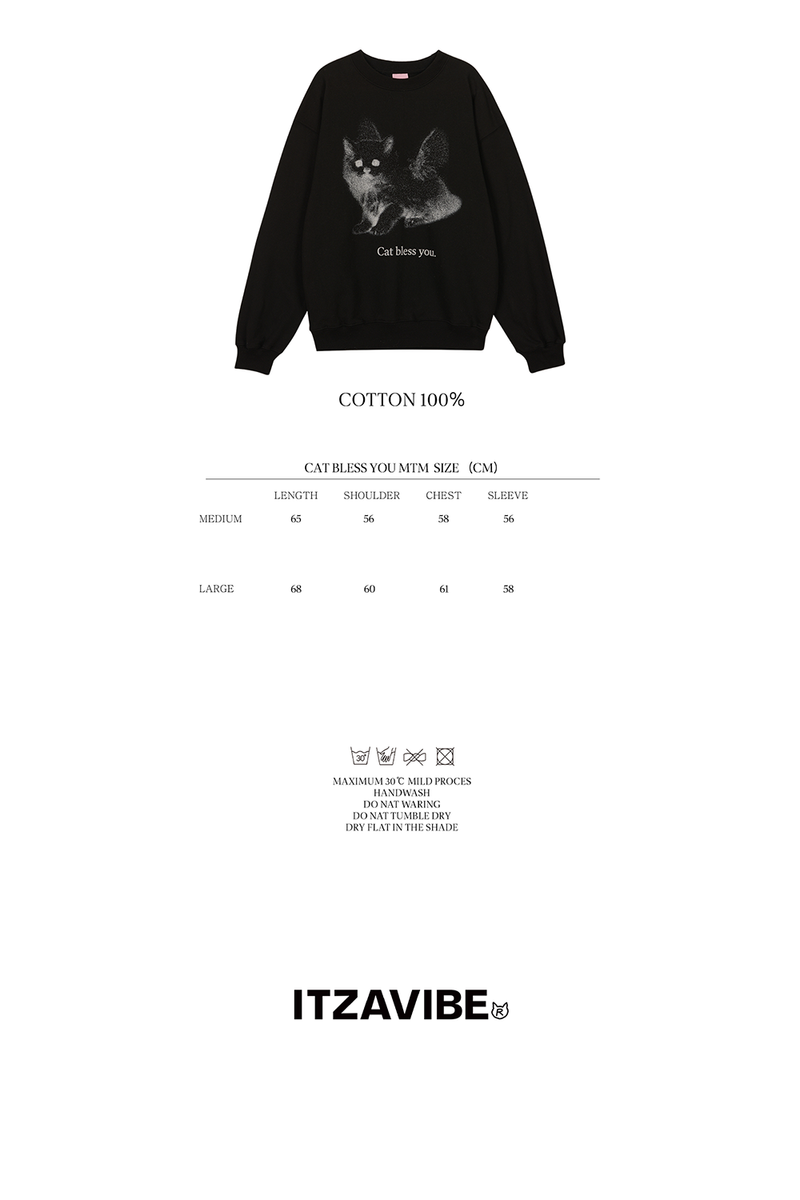 CAT BLESS YOU MTM - BLACK