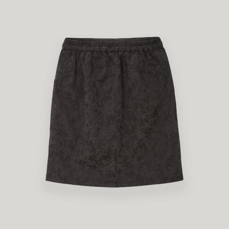 Charcoal Camou Midi-Skirt