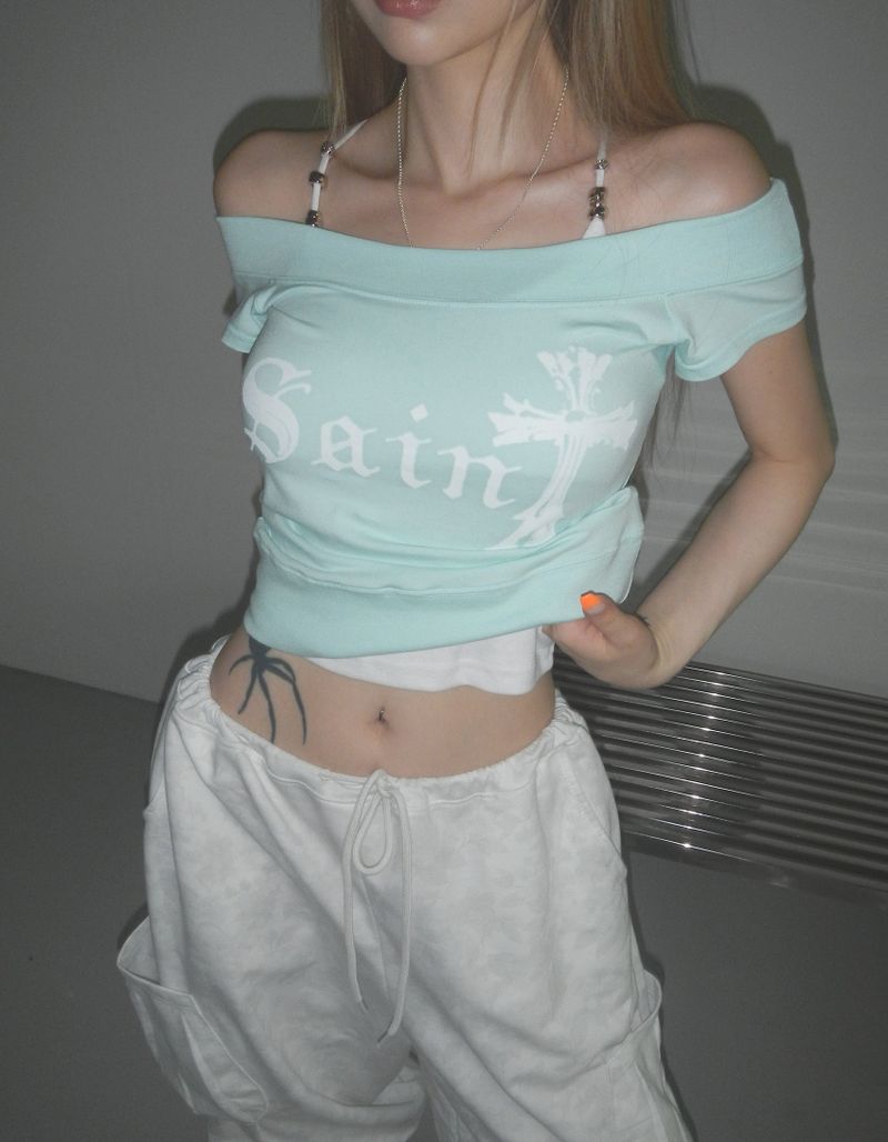 saint scoop neck top (5 color)