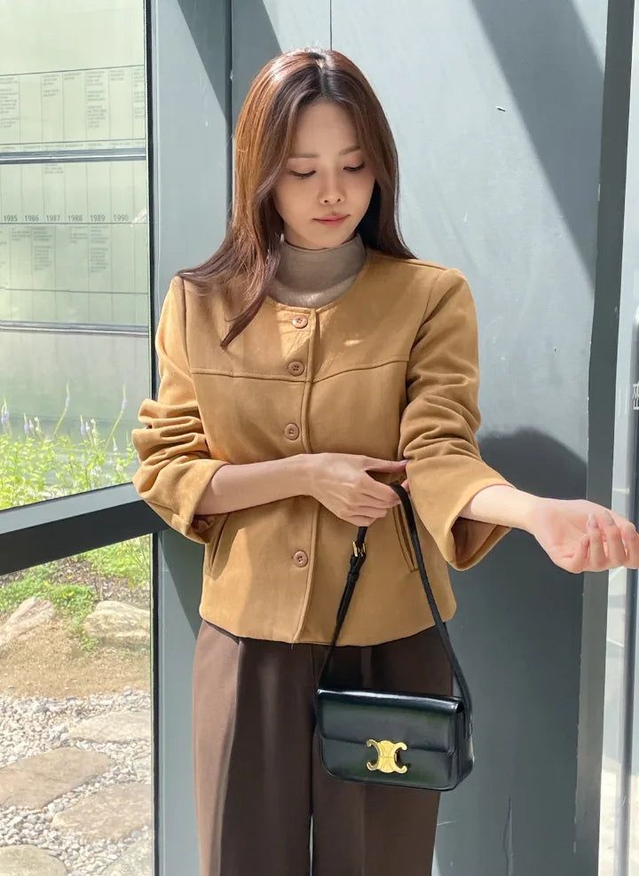 iam mari（アイアム マリ）の「Cams Round Suede Jacket（Jackets/Outerwear）」