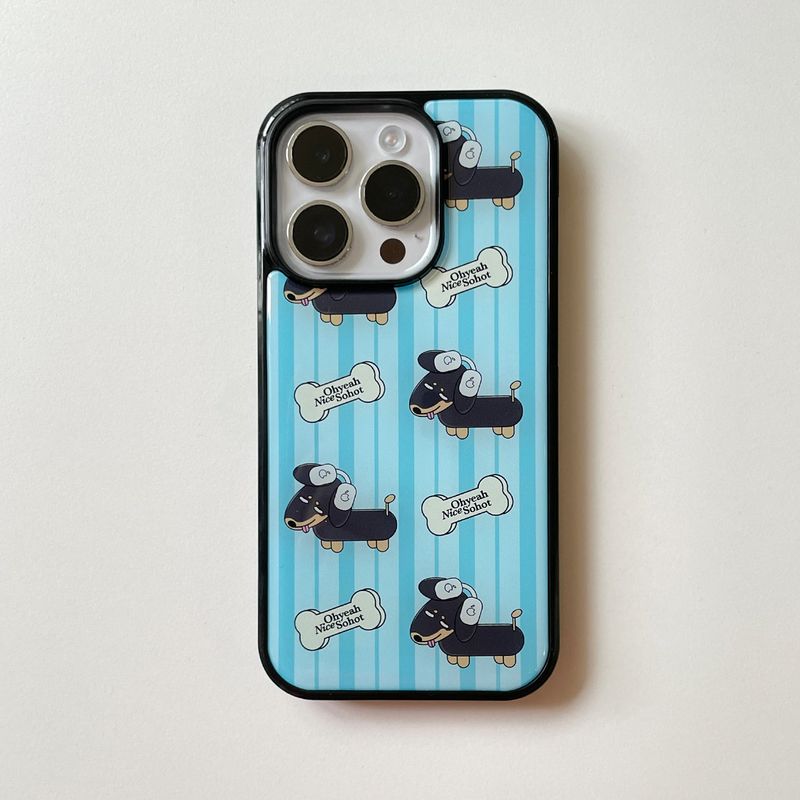 Ohyeah Nice Sohot（オナッソ）の「ミュージックダックスブルーエポキシフォンケース（スマホグッズ/小物）」