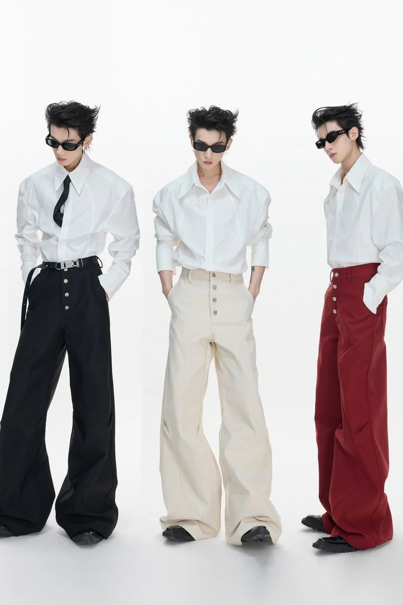 Argue Cultureの「Pleated Flared Tailored Trousers(Pants)」