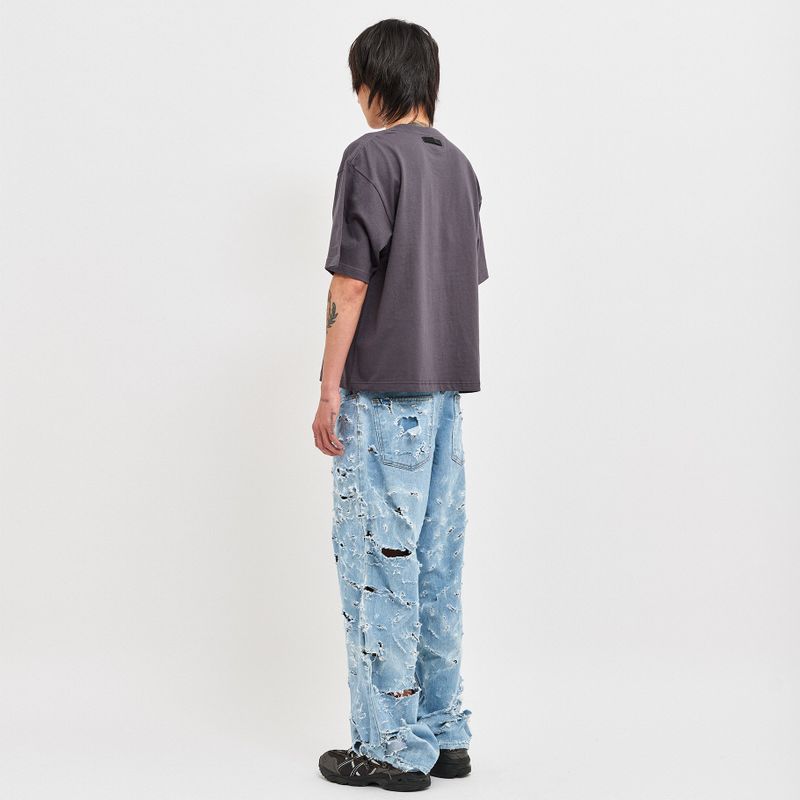 Men's Crop T-Shirt Charcoal