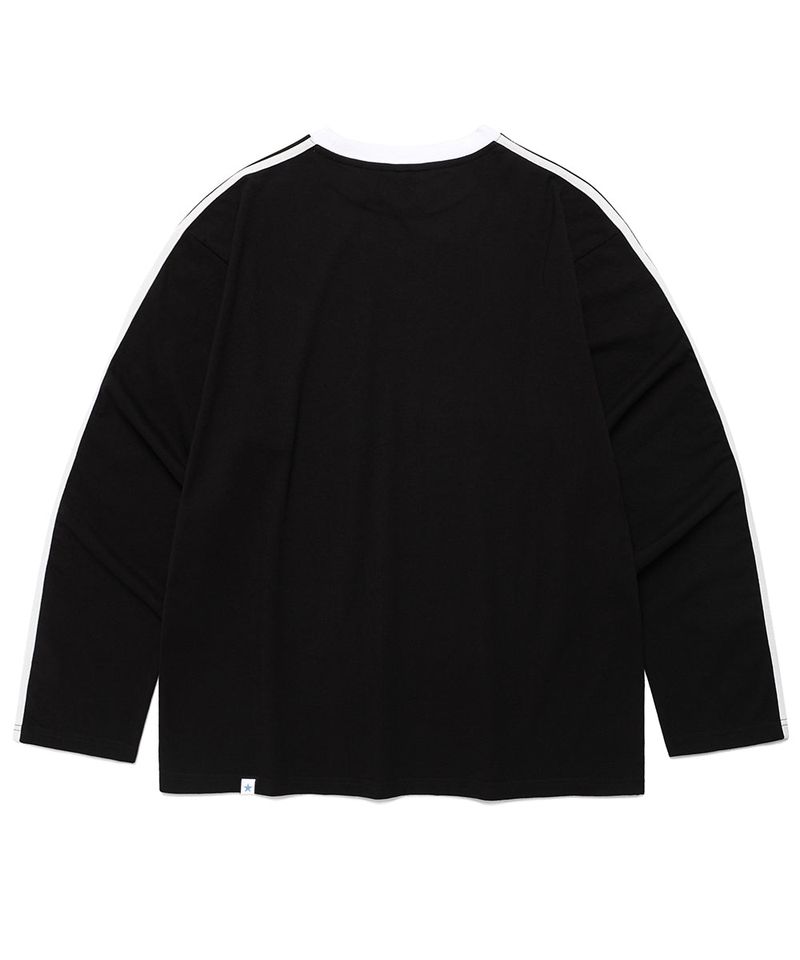 GLOBE FOOTBALL LS TEE BLACK(CV2FSUT552A)