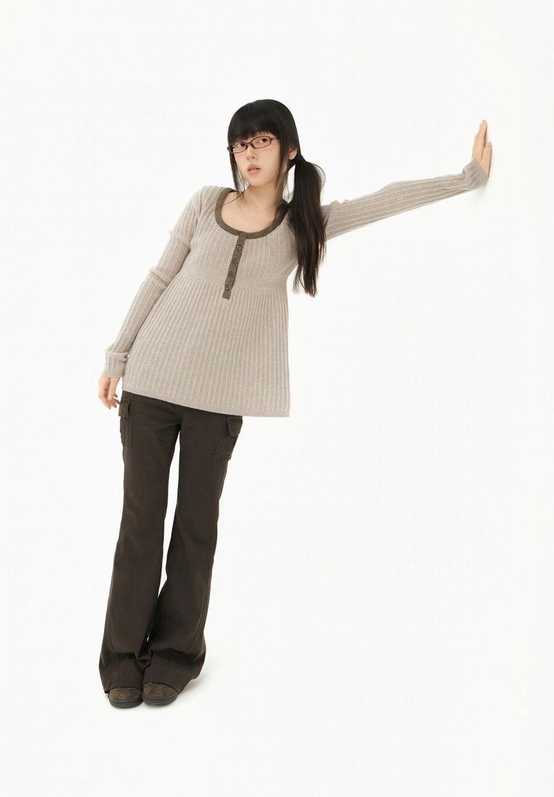 BABYDOLL KNIT OPS PURPLE