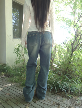 cube denim pants