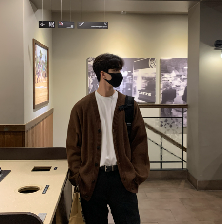 flander plain overfit cardigan