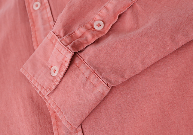 Glass Pigment Basic Cotton Shirt