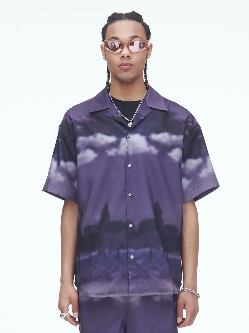 Sserpe（セルぺ）の「Purple Wind Flow Shirts（Tops）」