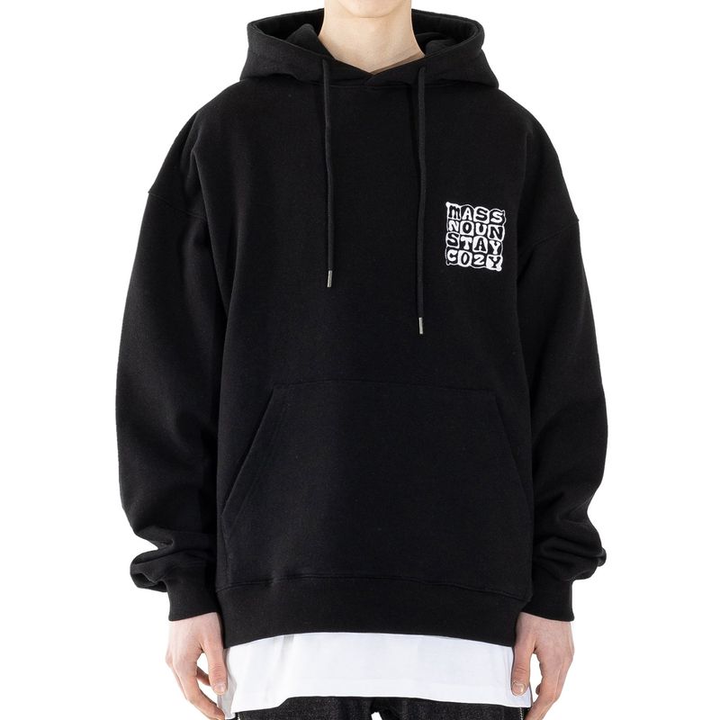 MASSNOUN（マスノウン）の「CUSHION LOGO HOODIE MSHHD001-BK（Tops）」