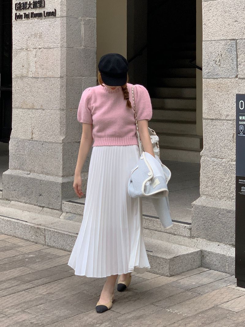 [MADE] LOVE MORE PINTUCK LONG SKIRT