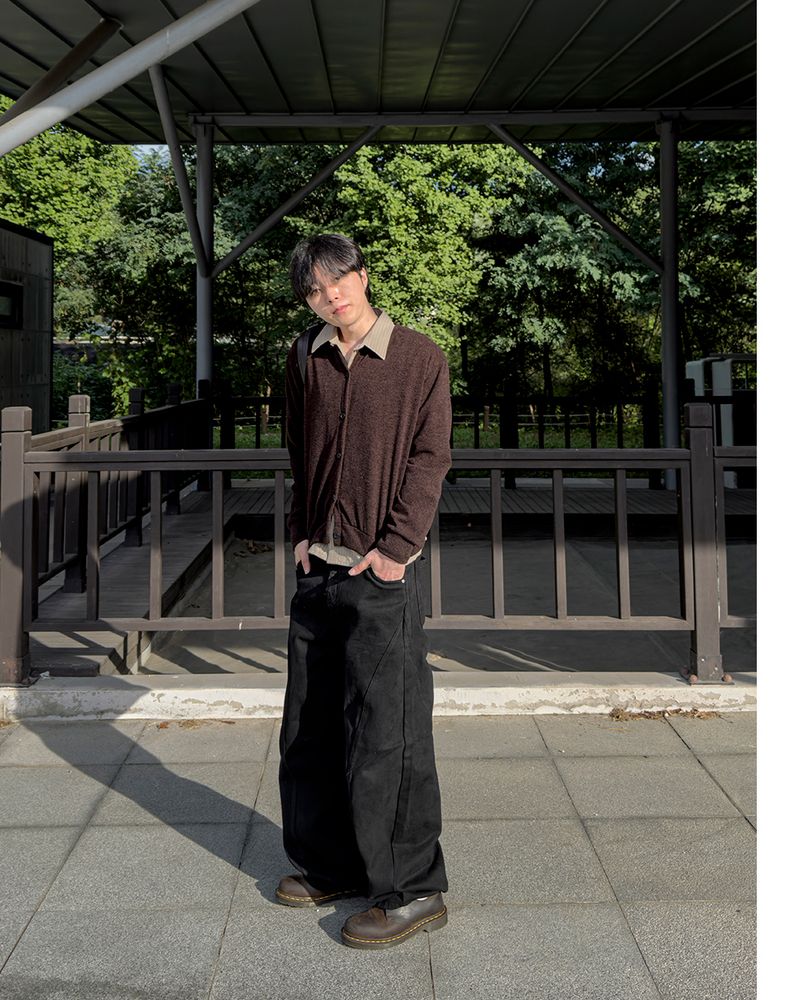 Sage knit minimal cardigan