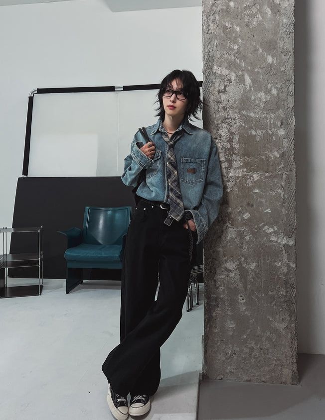 Hamb Work Patch Denim Shirt