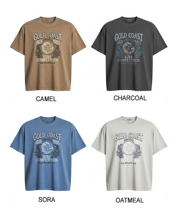 (UNISEX) Coast Pigment Box-fit T-shirt 26SS-007