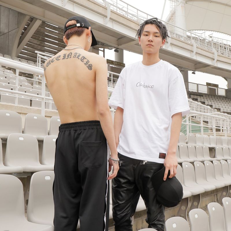 CHT16001 LETTERING LOGO CREW NECK