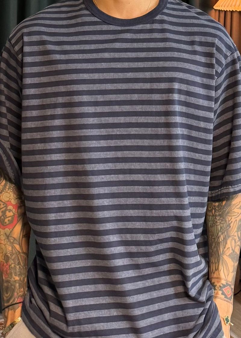 Pigmented Dangara Stripe Short Sleeve 3COLOR