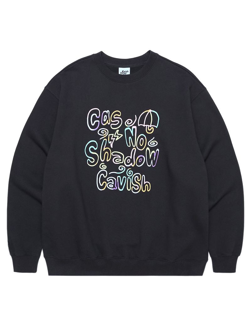cavish（カビシ）の「RAINBOW CRAYON SWEATSHIRT CHARCOAL(CV2CFUM466A)（Tops）」