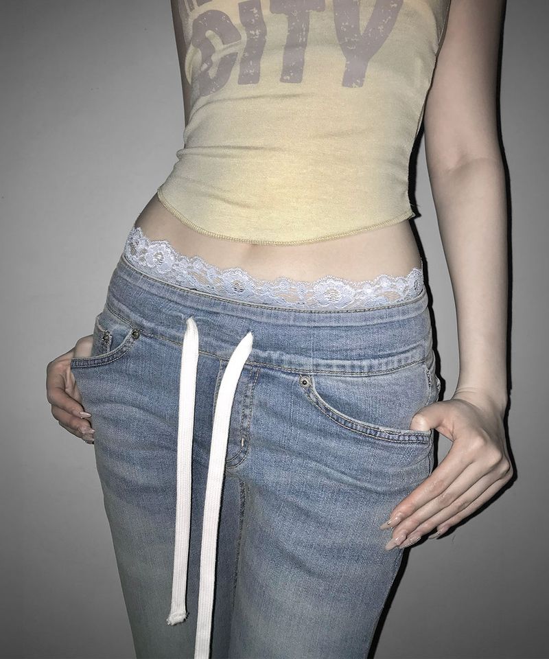 レース レイヤード インナー パンツ(6colors)