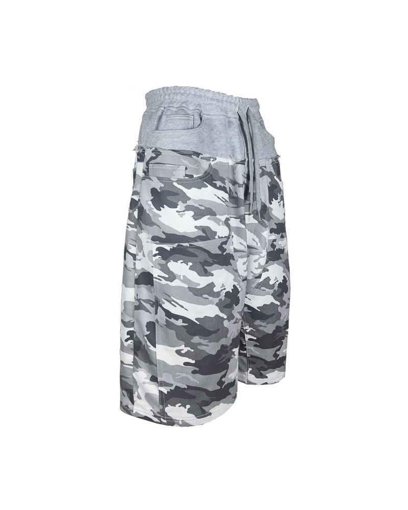 SWEAT X CAMO 2 LAYERED SHORTS