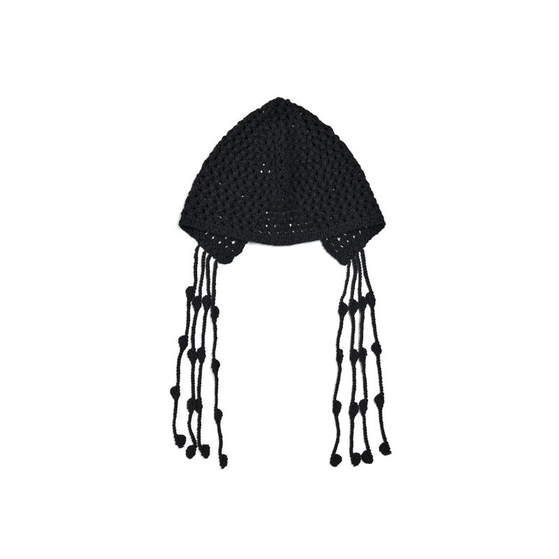JELLYFISH STRAP BEANIE (BLACK)