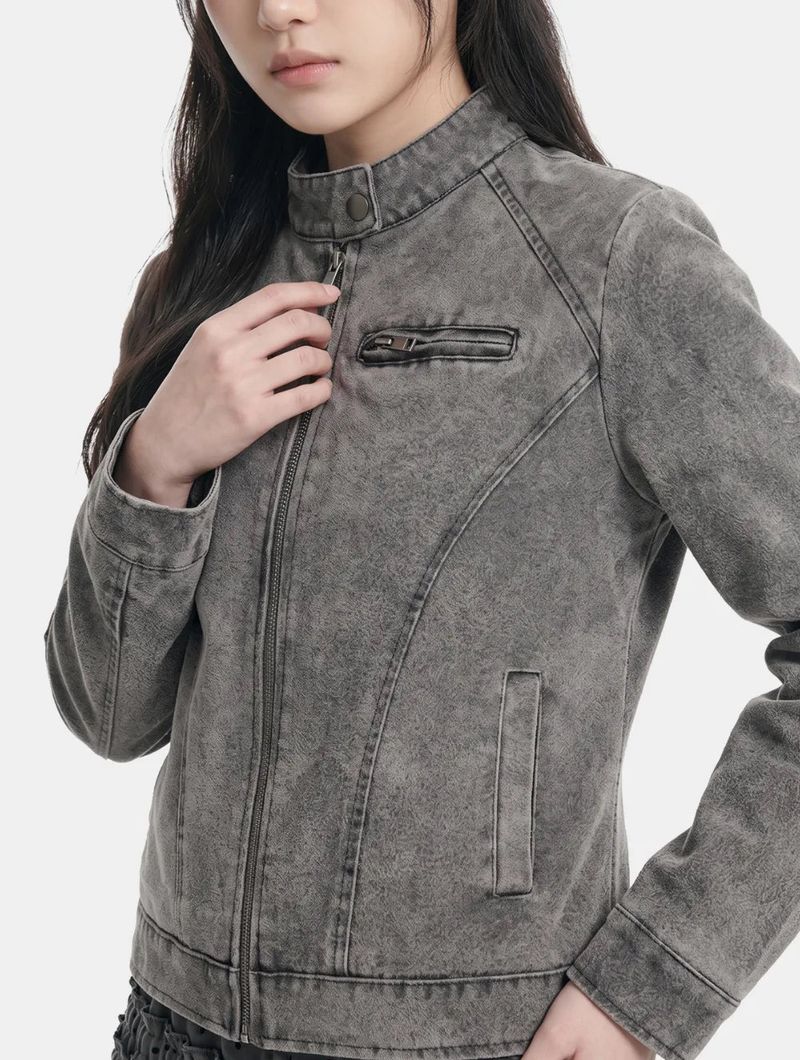 Erin Pigment Moto Jacket