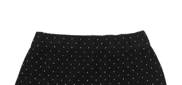Freak Dot Frill Banding Knit Skirt