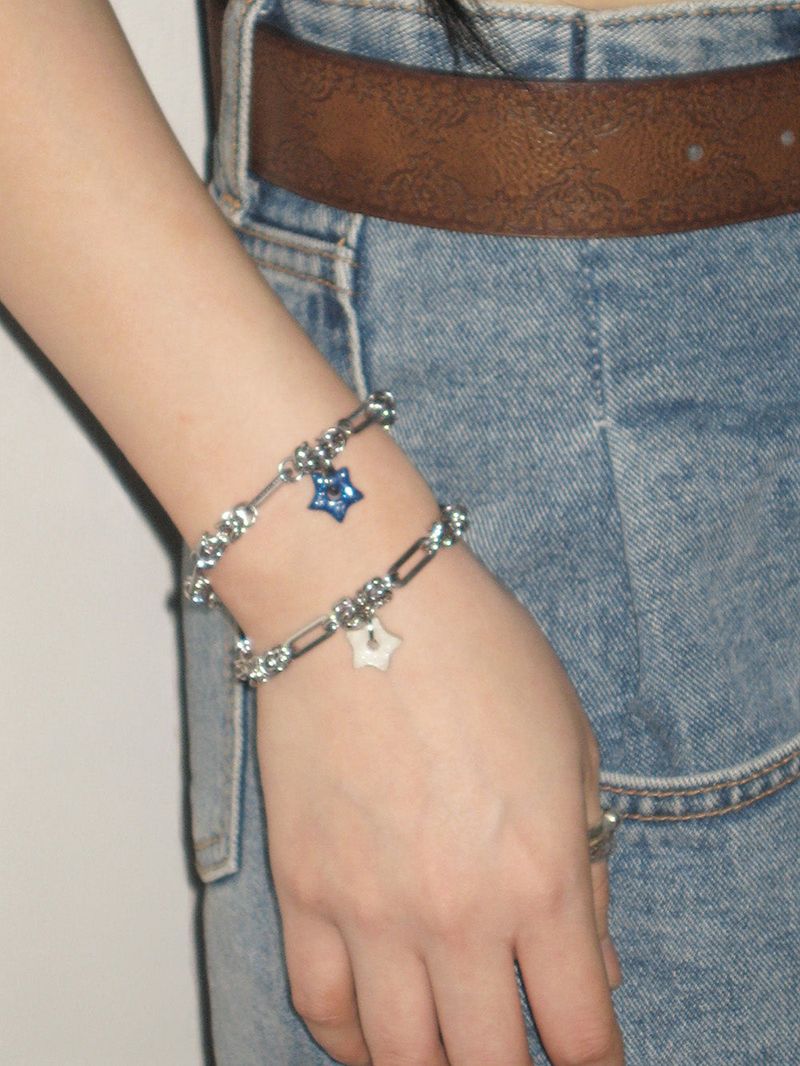 gleaming tiny star bracelet [6colors]