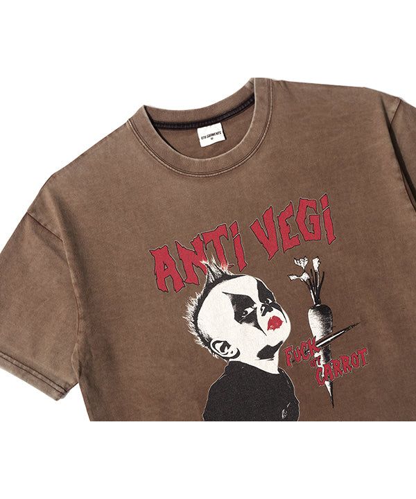 OC Anti-Vegi AQ Washed Tee (Brown)
