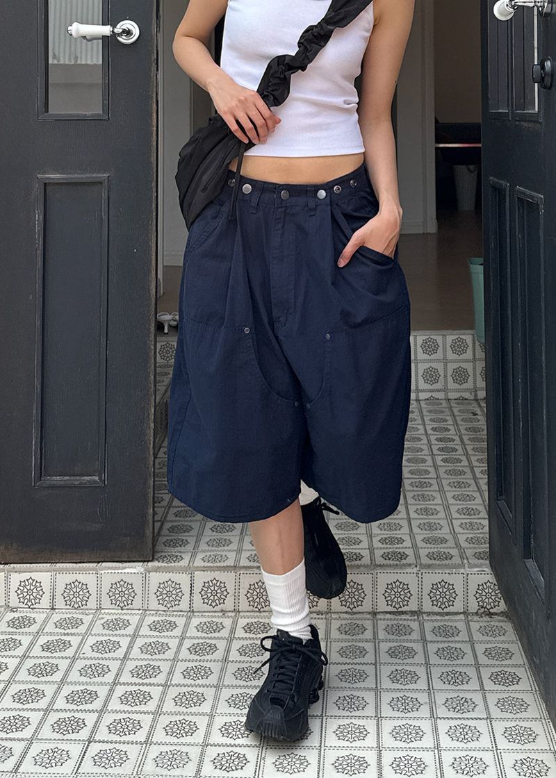 SNAP BERMUDA PANTS