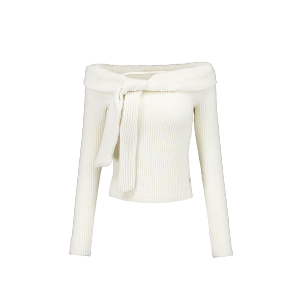 HUG ME OFF-SHOULDER KNIT [IVORY]