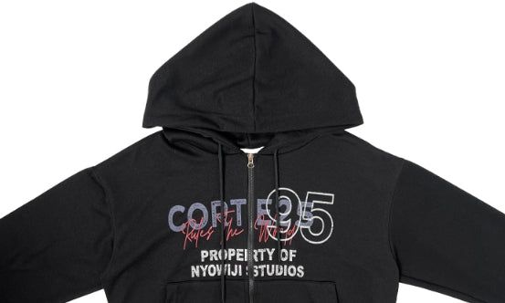 コーチ95 レタリング ルーズフィット フードジップアップ