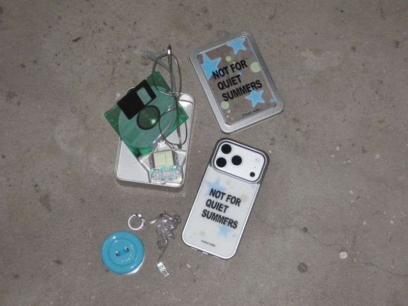 Aqua choco button tok (Round), Mag safe