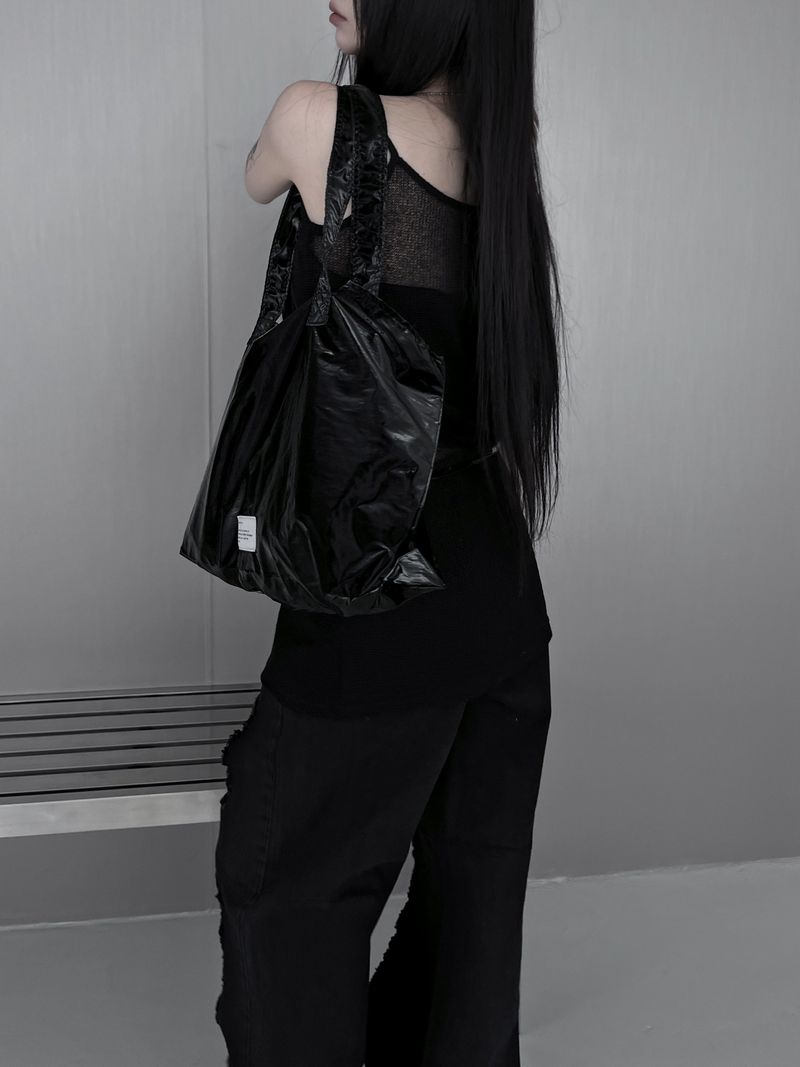 glossy shopper bag (2color)