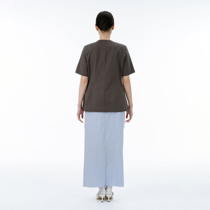 Rain stripe skirt(blue)