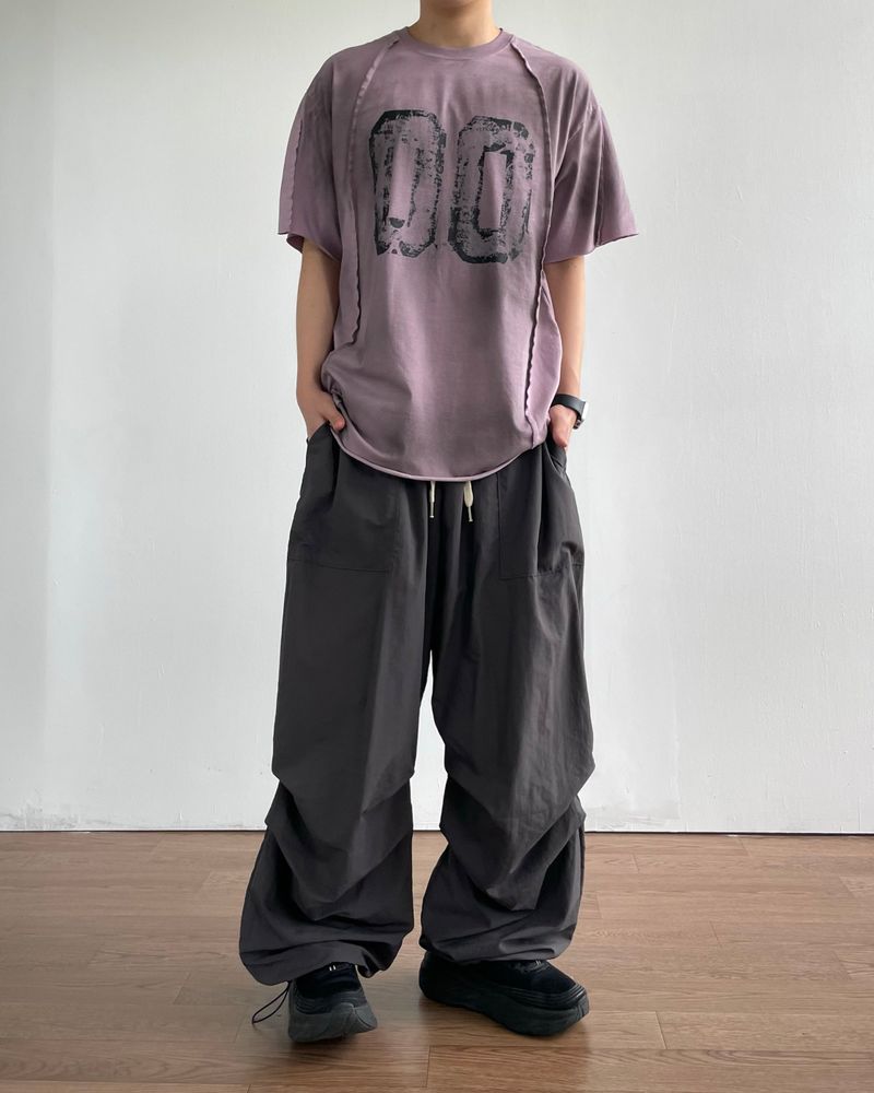 Ded Pintuck Nylon Pants