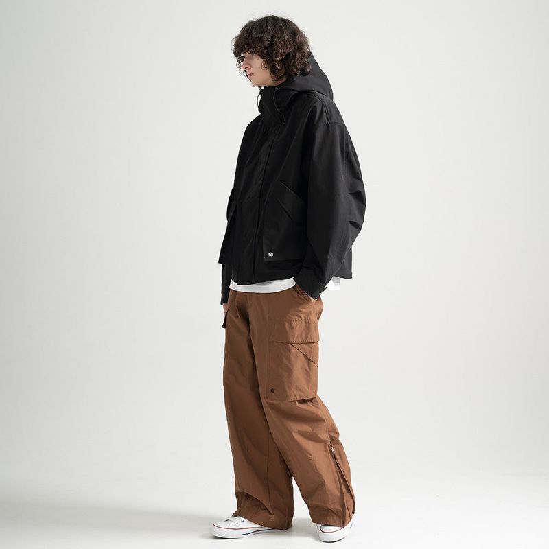3 Layer Hard Shell Short-Jacket - BLACK