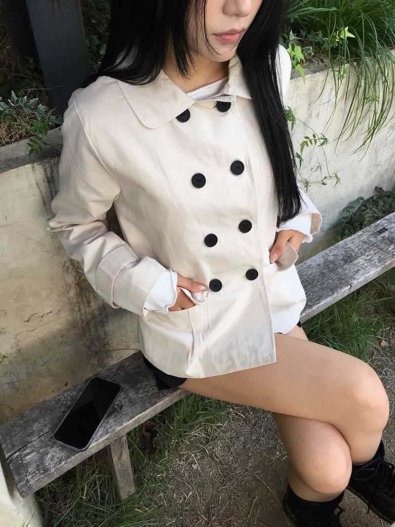 Ner Double Short Trench Jacket (2c)