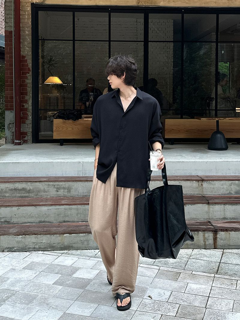 lemenne（ルメンヌ）の「[SET] LMN Martin Air Cool Oversized Linen Shirt + Niel Natural Pintuck Linen Pants（Setup）」