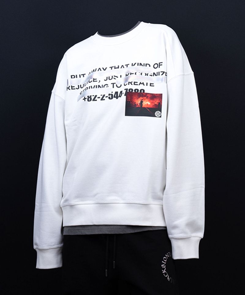 BLACKBLOND（ブラックブロンド）の「BBD Hidden Freedom Sweatshirt (White)（Tops）」