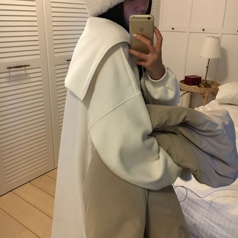 [BELLIDE MADE] Blanket, double-sided raised sailor long dress