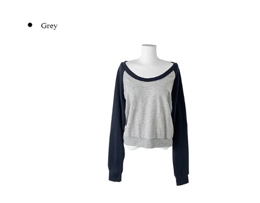 Tran Off-Shoulder Raglan Sweatshirt