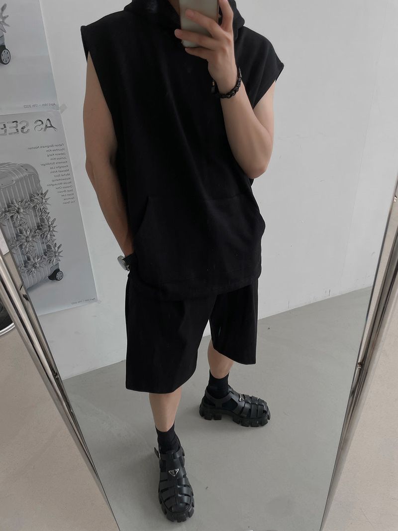 ASCLO Bless Hood Sleeveless (4color)