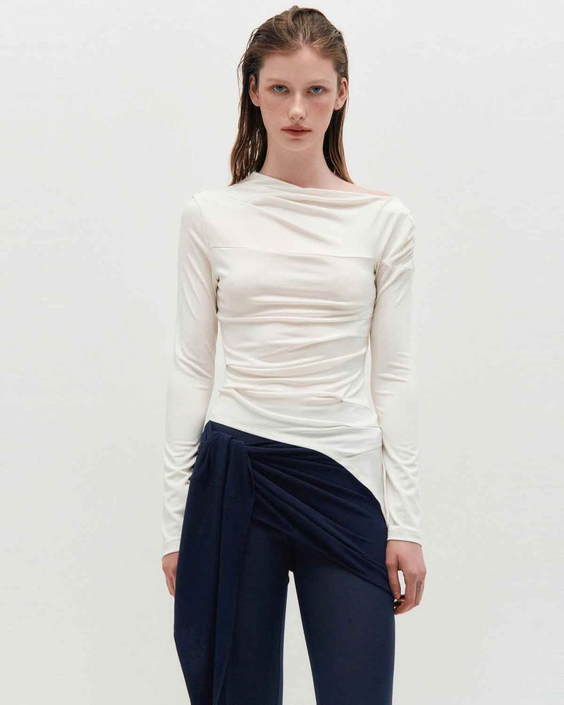 Layered Wrap Tie _ BLACK