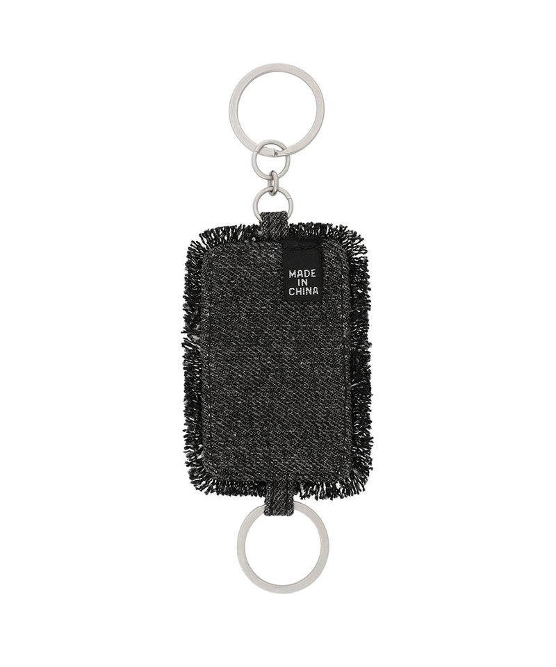 RAWCUT WASHED DENIM KEYRING BLACK(CV2EFUAB62A)