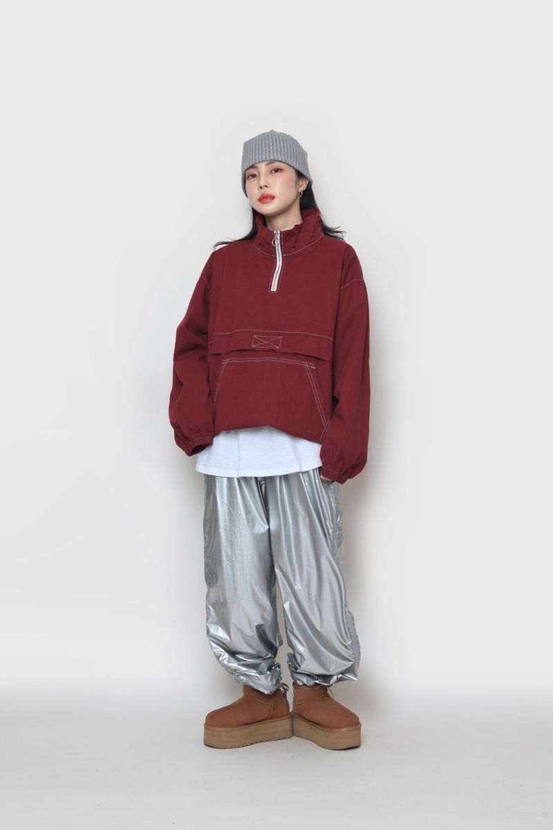 Stitch washing anorak