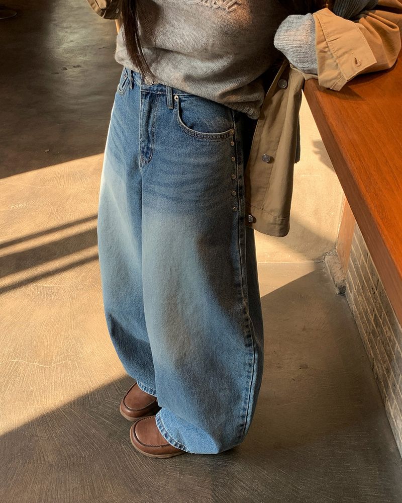 [ORIGINAL] PRESS BALLOON WIDE DENIM PANTS