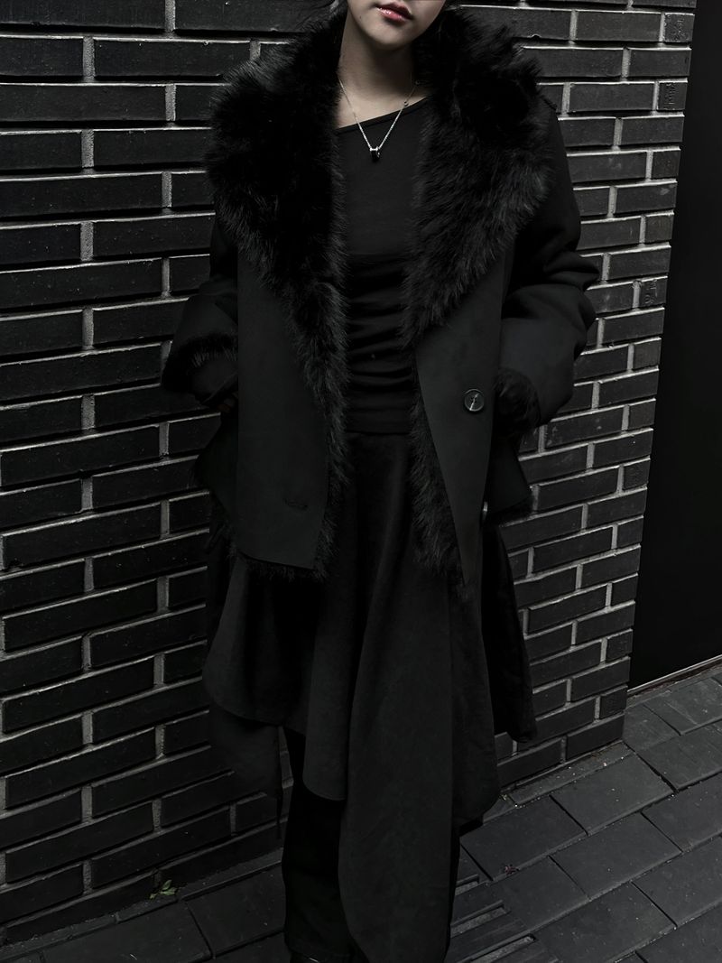 reversible fur mustang jacket (2color)