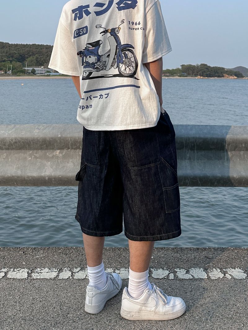 [Linen] Carpender Banding Bermuda Pants