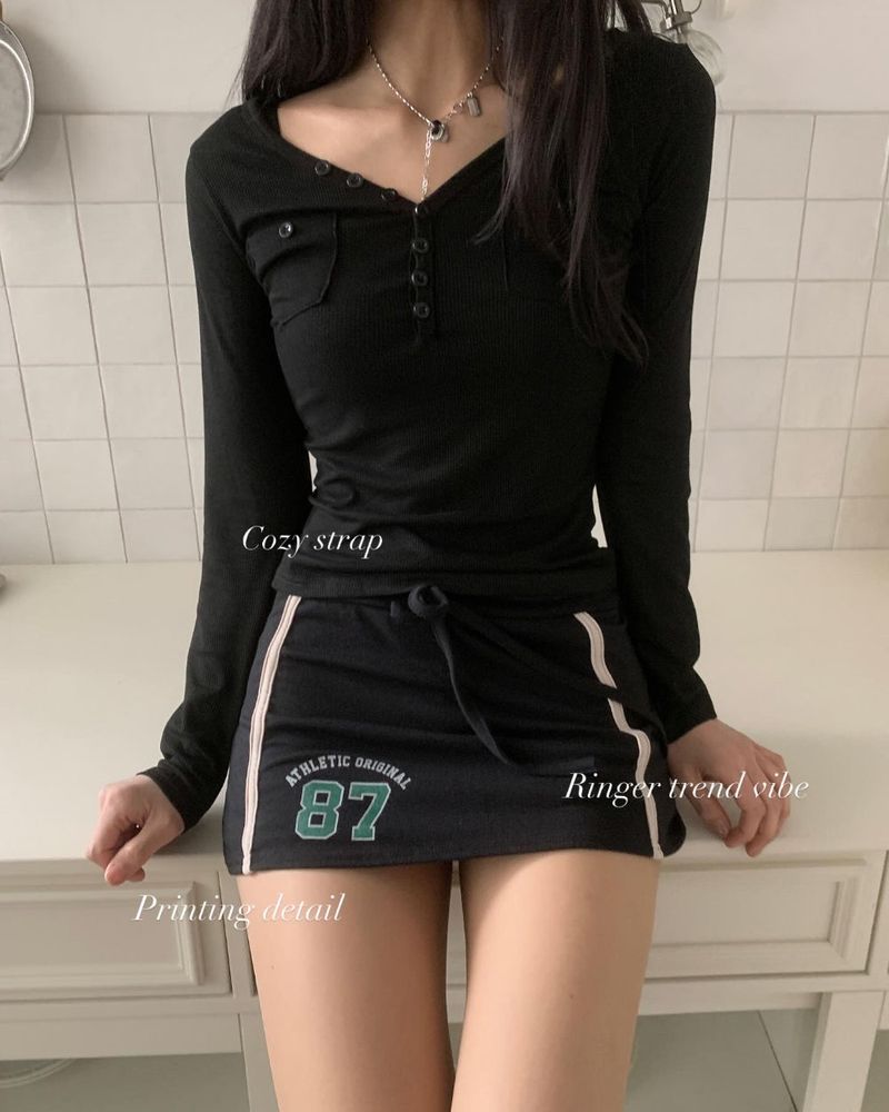 Athletic Original Ringer Training Mini Skirt Pants (3 colors)