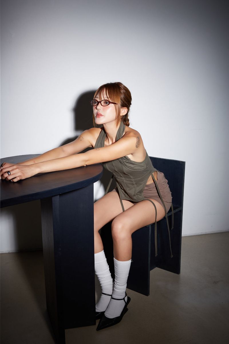 CORSET SLEEVELESS KHAKI